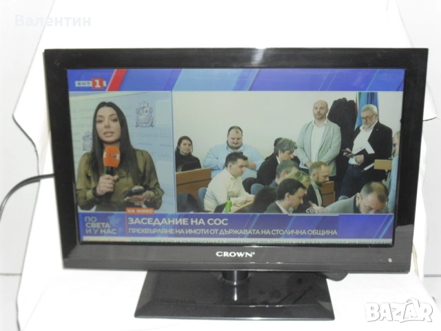 TV CROWN LED-19C01 на 12v и 220v , снимка 4 - Телевизори - 53810646