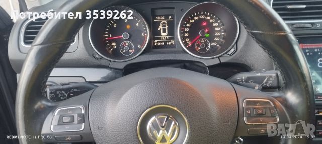 Golf 6 Wariant. 2, 0 TDI,140кс,Автомат,DSG6,пера на волана, снимка 4 - Автомобили и джипове - 45210574