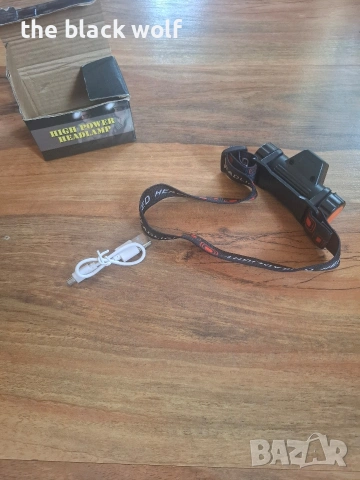 Нов LED челник с USB зареждане – High Power Headlamp, снимка 2 - Друга електроника - 53452729