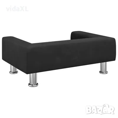 vidaXL Кучешко легло черно 70x45x26,5 см кадифе（SKU:171922), снимка 3 - За кучета - 48636404