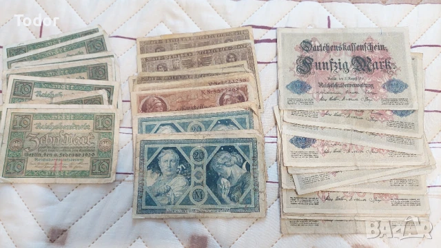 Лот банкноти от Райха , снимка 2 - Нумизматика и бонистика - 50491568