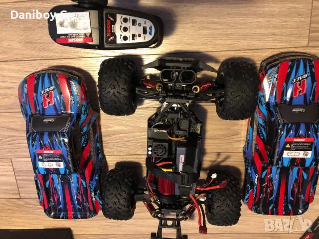 RC Cars HOSIM X08 1:10 68км/ч Off Road RC Monster Trucks 4WD, снимка 12 - Електрически играчки - 48782372