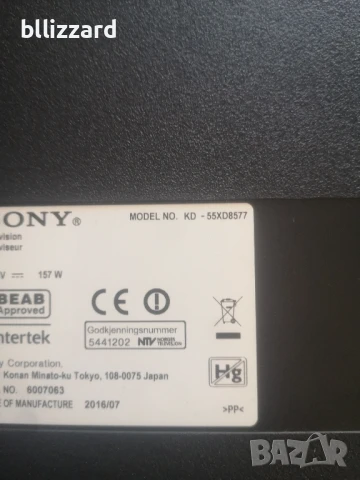 За Части SONY KD - 55XD8577, снимка 2 - Телевизори - 51243920