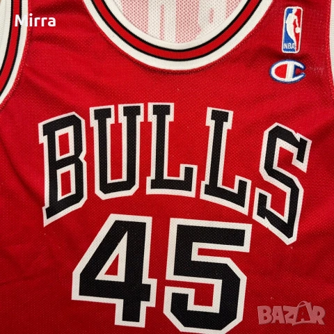 1995 Champion Chicago Bulls Jordan #45 NBA Jersey, снимка 3 - Спортни дрехи, екипи - 52057271