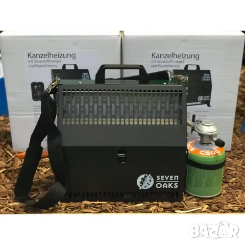 Газова печка за палатка или каравана SEVEN OAKS Tent Heater 1.6 kW, снимка 2 - Такъми - 48296750