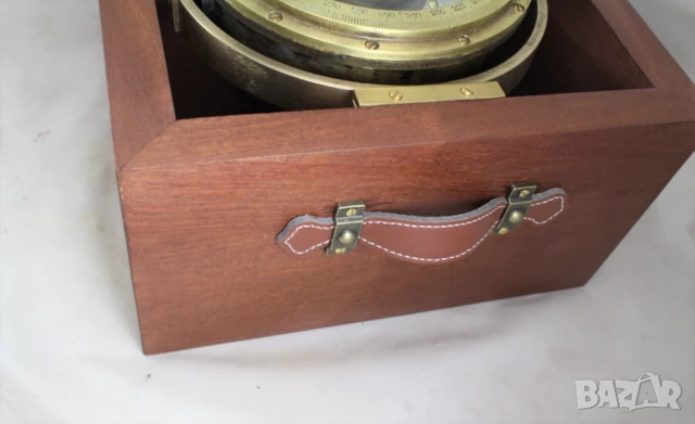 115 Магнитен корабен компас от месинг, произведен в Германия, снимка 5 - Колекции - 51181892