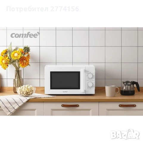 Микровълнова фурна Comfee 20L (Бяла) 700W, снимка 3 - Микровълнови - 52325619