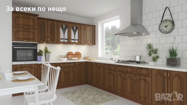 Кухненски шкаф OREH В-15/72 горен отворен орех Код P1185, снимка 2 - Шкафове - 51706068