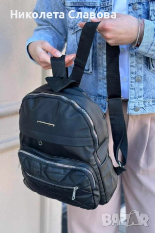 Регулируема дамска раница с цип, снимка 2 - Чанти - 51527472