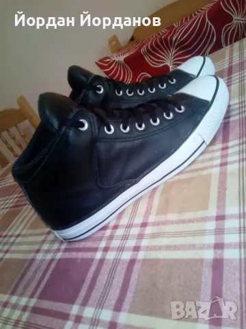 Кожени кецове ALL STAR Converse , снимка 2 - Кецове - 49877762