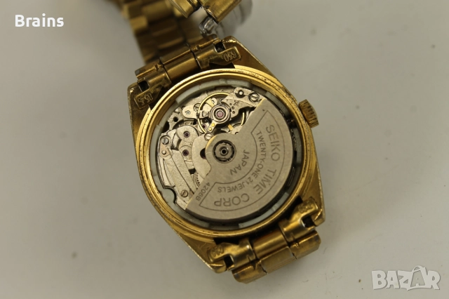 1980's Японски Дамски  Ръчен Часовник SEIKO 5 Позлатен, снимка 9 - Дамски - 52826734