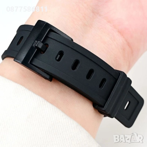 	НОВА ЧЕРНА СИЛИКОНОВА ГУМЕНА КАИШКА ЗА ЧАСОВНИК CASIO. СИЛИКОНОВИ ГУМЕНИ КАИШКИ ЗА ЧАСОВНИЦИ КАСИО, снимка 6 - Каишки за часовници - 51613134