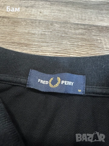 Оригинална мъжка тениска с яка Fred Perry размер М, снимка 4 - Тениски - 54150119