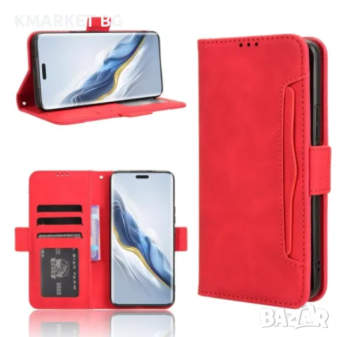 Honor Magic6 Pro Magnetic Wallet Кожен Калъф и Протектор, снимка 3 - Калъфи, кейсове - 49387495