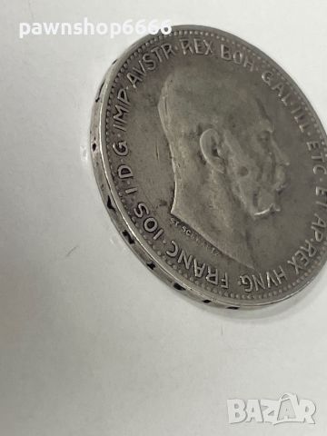Сребърна монета Австрия 1 крона, 1914, снимка 6 - Нумизматика и бонистика - 45665554
