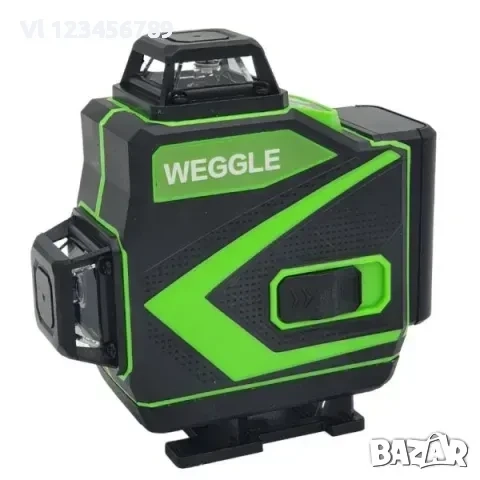 Лазерен нивелир WEGGLE 4D с 16 линии и 11 аксесоари, снимка 4 - Измервателни инструменти - 52267595