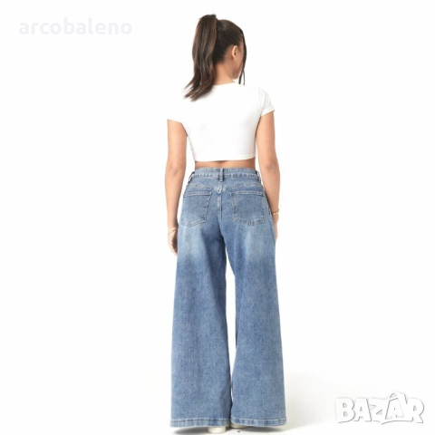 Дамски дънки с висока талия, 2цвята , снимка 4 - Дънки - 51738784