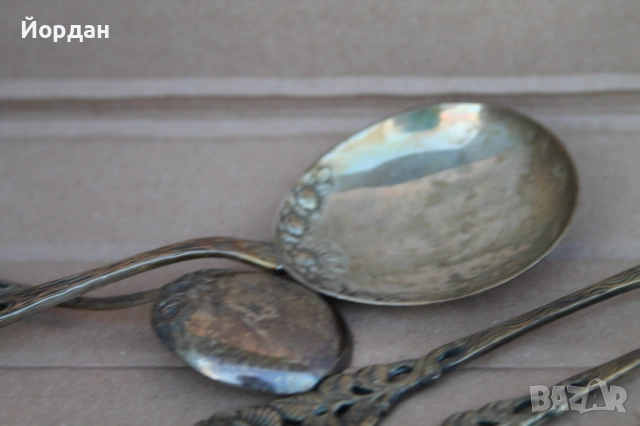 Сребърни вилици и лъжици, снимка 16 - Антикварни и старинни предмети - 53999469