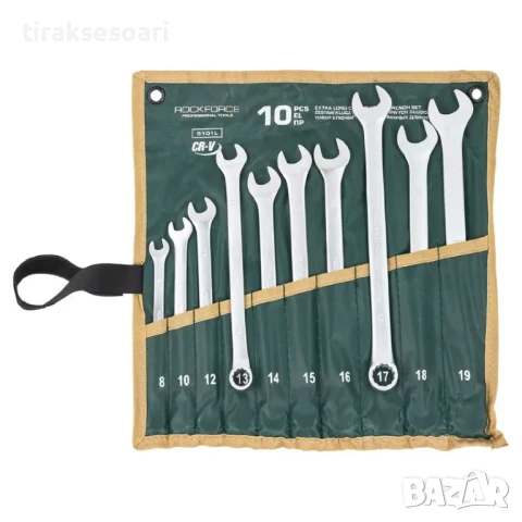 Комплект Звездогаечни Супер Удължени Ключове 10 Части ROCKFORCE, снимка 2 - Ключове - 50556838