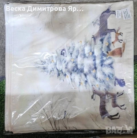 Коледни декоративни калъфки за възглавници – 7 уникални празнични дизайна, 45×45 см - 6бр в комплект, снимка 14 - Декорация за дома - 52091953