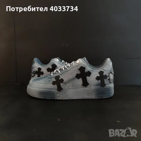 Nike Air Force 1 x Chrome Hearts Custom, снимка 2 - Други - 50156780