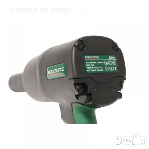 Пневматичен гайковерт с къс шпиндел 1450 Nм 1/2" RockForce с вложки и куфар, снимка 10 - Други инструменти - 50334378