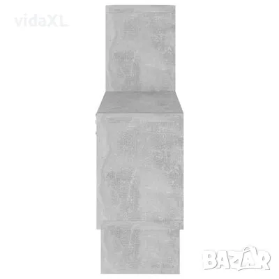 vidaXL Стенен рафт във форма на кола, бетонно сив, 82x15x51 см, ПДЧ(SKU:807254), снимка 3 - Други - 48677830