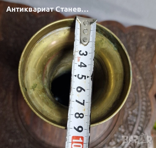 Месингова ваза ръчно декорирана, снимка 7 - Вази - 54032786