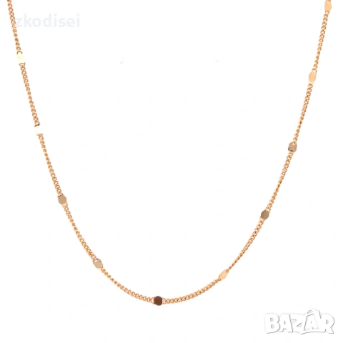 Златен синджир 3,01гр. 50,0см. 14кр. проба:585 модел:37744-6, снимка 2 - Колиета, медальони, синджири - 53875179