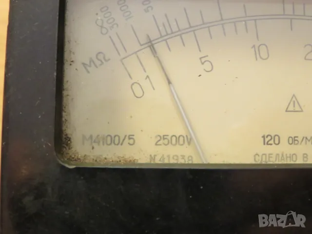 Мегаомметър, мегер, измерител съпротивление на изолация с генератор до 2500V - качество и прецизност, снимка 4 - Друга електроника - 49633499