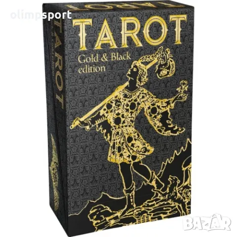 карти таро LOSCARABEO BLACK AND GOLD нови , снимка 1 - Карти за игра - 35938870