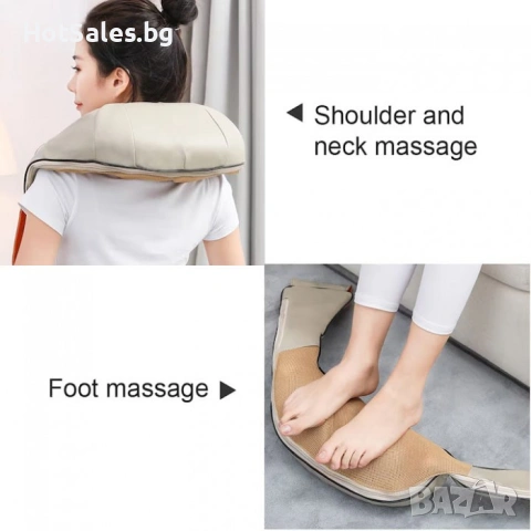 Шиацу масажор за врат и гръб, снимка 5 - Масажори - 54029424