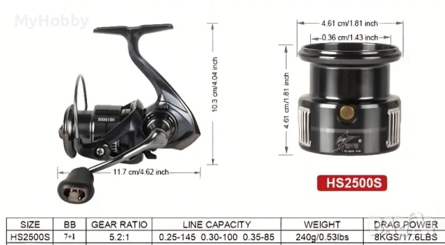 спининг макара 2500, снимка 3 - Макари - 52345084