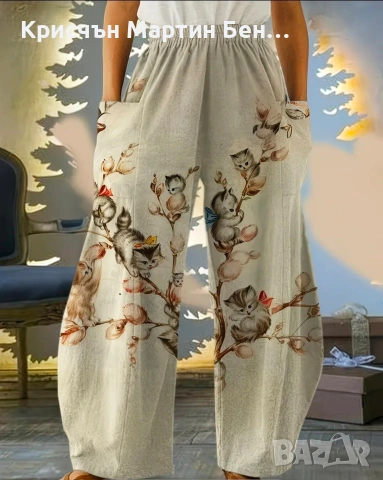 Панталон с широк крачол , снимка 6 - Панталони - 53961759