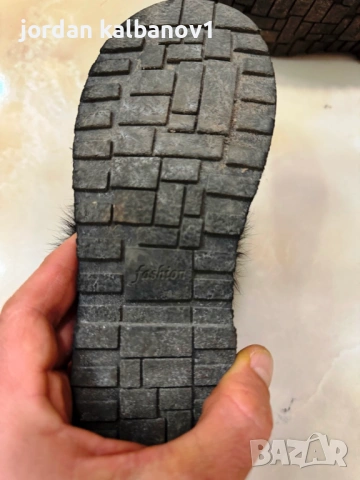 Подарявам - дамски черни велурени полуботи Fashion номер - 35 стелка - 22см. ток - 0,5см., снимка 5 - Дамски боти - 53806281