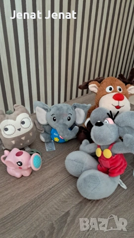 Музикално слонче+ сова с приятна мелодия+ още няколко плюшени играчки, снимка 2 - Музикални играчки - 53770007