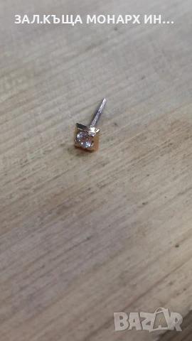 Златна обеца , снимка 2 - Обеци - 51278243