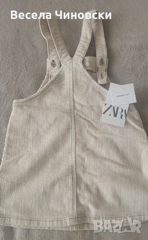Детска джинс рокля Zara, снимка 2 - Детски рокли и поли - 53909585