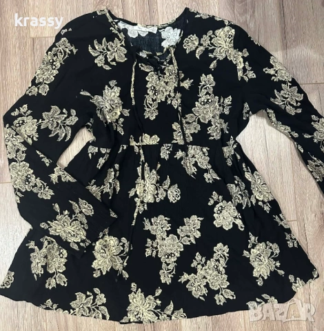 Страхотна макси дамска блуза на цветя (размер ХЛ)