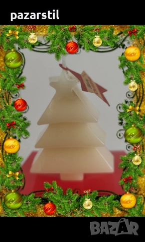 Ароматни, ръчно ляти Коледни свещи от соев восък, снимка 10 - Ръчно изработени сувенири - 52557586