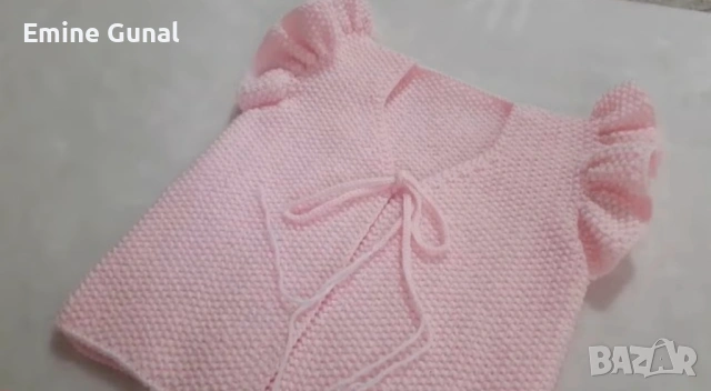 Плетени бебешки дрехи , снимка 3 - Жилетки и елечета за бебе - 54302548