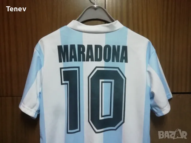 Аржентина Марадона 1986 футболна тениска фланелка размер S Maradona Argentina , снимка 4 - Тениски - 49852560