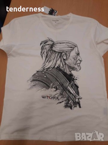 Две чисто нови мъжки, маркови тениски с етикетите, The Witcher, CROPP, снимка 3 - Тениски - 45819219