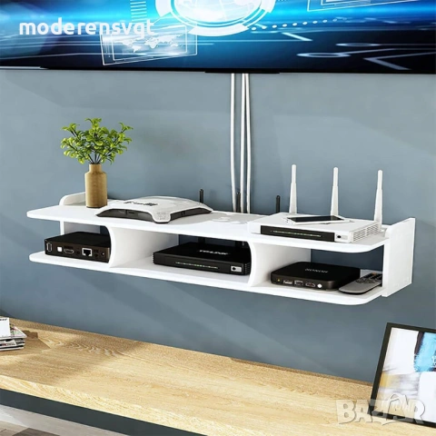 Многофункционален cтенна етажерка и поставка за рутер