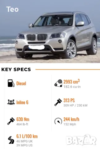 2012 *BMW X3 * 3.5D 313к.с X-DRIVE * М sport, снимка 14 - Автомобили и джипове - 46887949