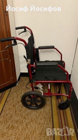 Сгъваема инвалидна количка /комбинирана/и ролатор, снимка 2 - Инвалидни колички - 43921223