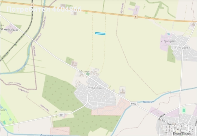 Продавам поземлен имот в землището на с. Мусачево, град София 13.1 дка на 600м от потбалкански път., снимка 6 - Земеделска земя - 51836726