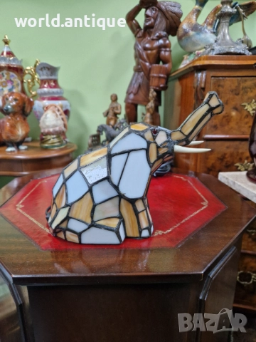 Прекрасна антикварна настолна лампа Тифани , снимка 6 - Настолни лампи - 52323432