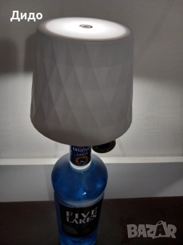 Сензорна LED лампа за бутилка с акумулаторна батерия, снимка 6 - Лед осветление - 53777878