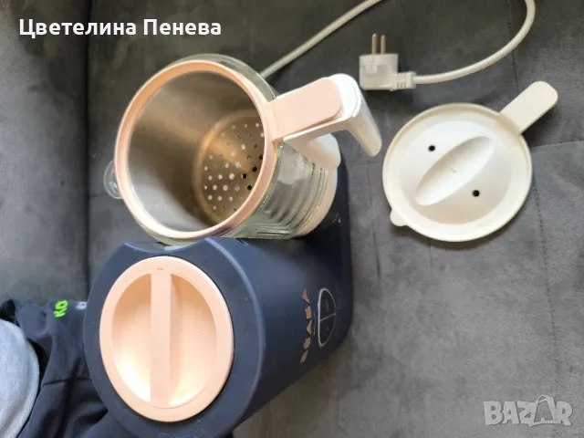 Уред 4в1 за бебешка храна за готвене на пара и пасатор Beaba Babycook Neo, стъклена купа 1л, снимка 2 - Други - 48515449